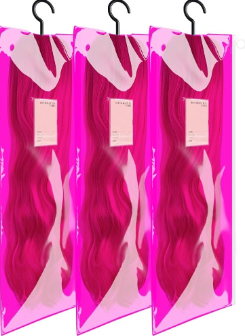 Pink Wig holder bags